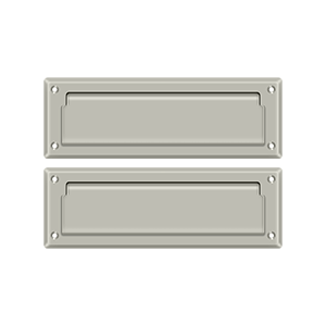 8-7/8" Mail Slot with Back Plate by Deltana -  - Brushed Nickel - New York Hardware