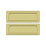 8-7/8" Mail Slot with Back Plate by Deltana -  - Polished Brass - New York Hardware