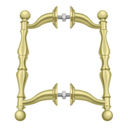 Back-to-Back Set Off-Set Handle by Deltana -  - Polished Brass - New York Hardware