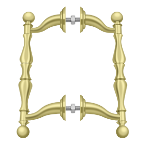 Back-to-Back Set Off-Set Handle by Deltana -  - Polished Brass - New York Hardware