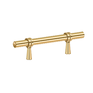 Adjustable Pull by Deltana - 4-3/4" - PVD Polished Brass - New York Hardware