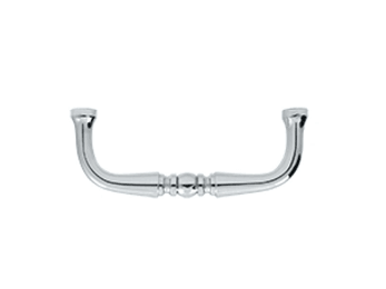 Traditional Wire Pull 3" - Polished Chrome - New York Hardware Online