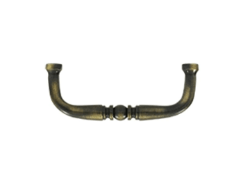 Traditional Wire Pull 3" - Antique Brass - New York Hardware Online