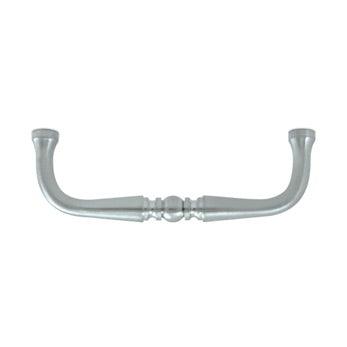 Traditional Wire Pull 3 1/2" - Brushed Chrome - New York Hardware Online