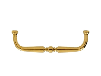 Traditional Wire Pull 4" - PVD - Polished Brass - New York Hardware Online
