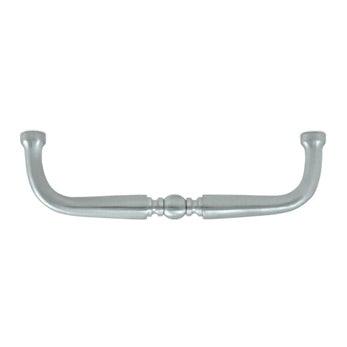 Traditional Wire Pull 4" - Brushed Chrome - New York Hardware Online