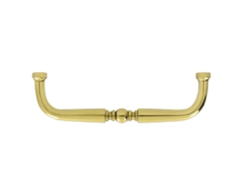 Traditional Wire Pull 4" - Polished Brass - New York Hardware Online