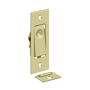 Pocket Door Jamb Bolt by Deltana -  - Unlacquered Brass - New York Hardware
