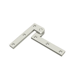 Heavy Duty Solid Brass Pivot Hinge by Deltana - 3-7/8" x 5/8" x 1-5/8" - Polished Nickel - New York Hardware