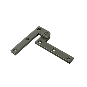 Heavy Duty Solid Brass Pivot Hinge by Deltana - 3-7/8" x 5/8" x 1-5/8" - Antique Nickel - New York Hardware