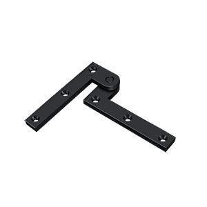 Heavy Duty Solid Brass Pivot Hinge by Deltana - 3-7/8" x 5/8" x 1-5/8" - Paint Black - New York Hardware