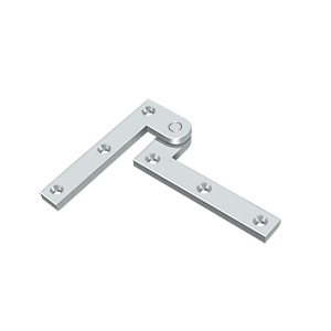 Heavy Duty Solid Brass Pivot Hinge by Deltana - 3-7/8" x 5/8" x 1-5/8" - Polished Chrome - New York Hardware