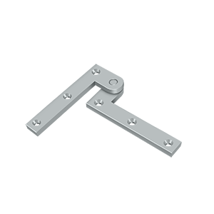 Heavy Duty Solid Brass Pivot Hinge by Deltana - 3-7/8" x 5/8" x 1-5/8" - Brushed Chrome - New York Hardware