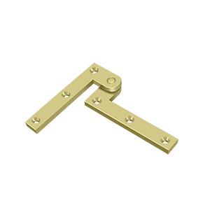 Heavy Duty Solid Brass Pivot Hinge by Deltana - 3-7/8" x 5/8" x 1-5/8" - Polished Brass - New York Hardware