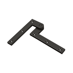 Heavy Duty Solid Brass Pivot Hinge by Deltana - 4-3/8" x 5/8" x 1-7/8"  - Oil Rubbed Bronze - New York Hardware