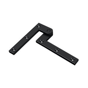 Heavy Duty Solid Brass Pivot Hinge by Deltana - 4-3/8" x 5/8" x 1-7/8"  - Paint Black - New York Hardware