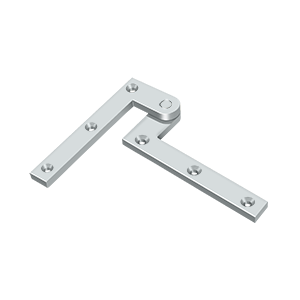 Heavy Duty Solid Brass Pivot Hinge by Deltana - 4-3/8" x 5/8" x 1-7/8"  - Polished Chrome - New York Hardware