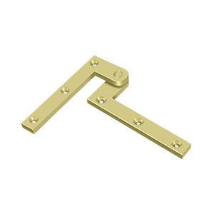 Heavy Duty Solid Brass Pivot Hinge by Deltana - 4-3/8" x 5/8" x 1-7/8"  - Polished Brass - New York Hardware