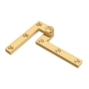 Heavy Duty Solid Brass Pivot Hinge by Deltana - 4-3/8" x 5/8" x 1-7/8" - PVD Polished Brass - New York Hardware
