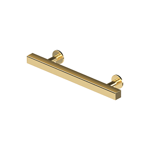Pommel Contemporary Pull by Deltana - 4" - PVD Polished Brass - New York Hardware