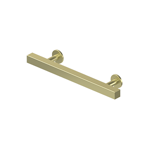 Pommel Contemporary Pull by Deltana - 4" - Unlacquered Brass - New York Hardware