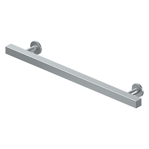 Pommel Contemporary Pull by Deltana - 7" - Brushed Chrome - New York Hardware