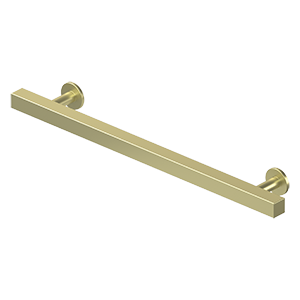 Pommel Contemporary Pull by Deltana - 7" - Unlacquered Brass - New York Hardware
