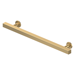 Pommel Contemporary Pull by Deltana - 7" - Brushed Brass - New York Hardware