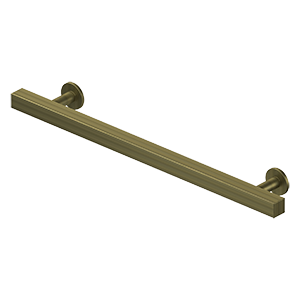 Pommel Contemporary Pull by Deltana - 7" - Antique Brass - New York Hardware