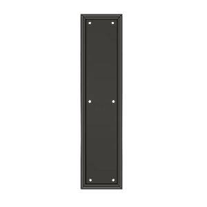 Brass Framed Push Plate HD by Deltana - 3-1/2" x 15" - Oil Rubbed Bronze - New York Hardware