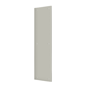 Brass Push Plate by Deltana - 3-1/2" x 15" - Brushed Nickel - New York Hardware