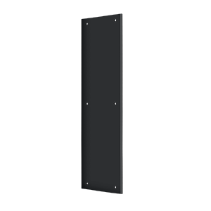 Brass Push Plate by Deltana - 3-1/2" x 15" - Paint Black - New York Hardware