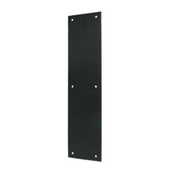 Push Plate 3 1/2"x 15" - Black - New York Hardware Online