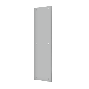 Steel Push Plate by Deltana - 3-1/2" x 15" - Brushed Stainless - New York Hardware
