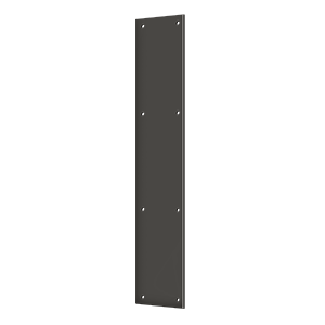 Brass Push Plate by Deltana - 3-1/2" x 20" - Oil Rubbed Bronze - New York Hardware