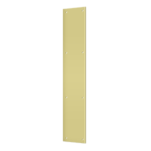 Brass Push Plate by Deltana - 3-1/2" x 20" - Polished Brass - New York Hardware