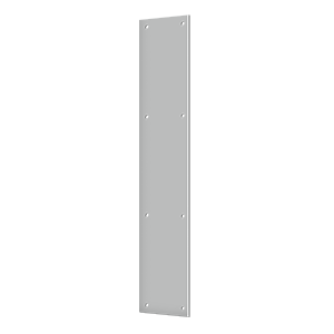 Steel Push Plate by Deltana - 3-1/2" x 20" - Brushed Stainless - New York Hardware