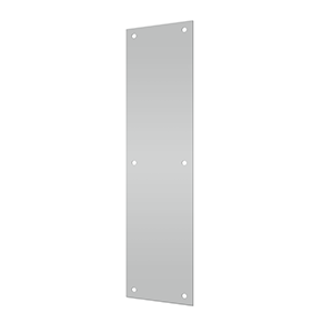 Steel Push Plate by Deltana - 4" x 16" - Brushed Stainless - New York Hardware