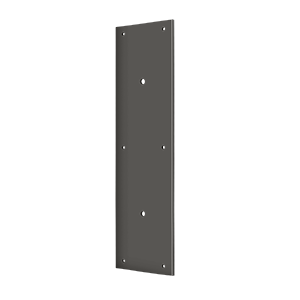 Brass Push Plate for 8" Pull by Deltana -  - Oil Rubbed Bronze - New York Hardware