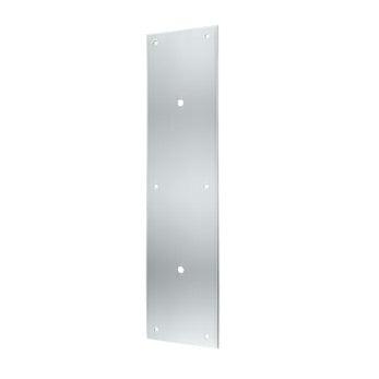Push Plate 15" for 8" Door Pull - Polished Chrome - New York Hardware Online