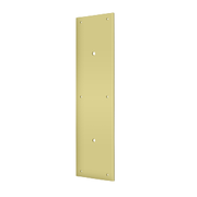 Brass Push Plate for 8" Pull by Deltana -  - Polished Brass - New York Hardware