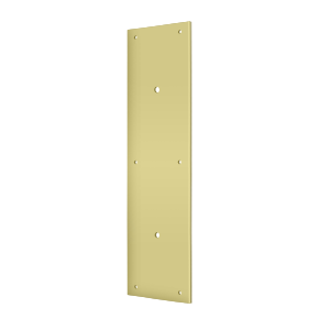 Brass Push Plate for 8" Pull by Deltana -  - Polished Brass - New York Hardware