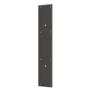 Brass Push Plate for 10" Pull by Deltana -  - Oil Rubbed Bronze - New York Hardware