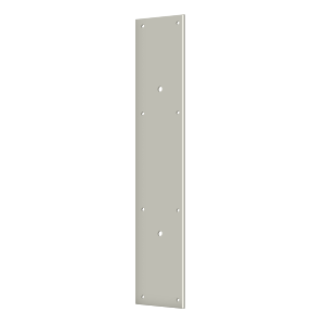Brass Push Plate for 10" Pull by Deltana -  - Brushed Nickel - New York Hardware