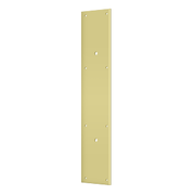 Brass Push Plate for 10" Pull by Deltana -  - Polished Brass - New York Hardware