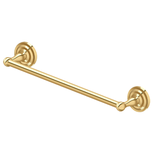 R-Series Single Towel Bar by Deltana - 18" - PVD Polished Brass - New York Hardware