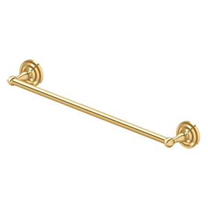 R-Series Single Towel Bar by Deltana - 24"  - PVD Polished Brass - New York Hardware