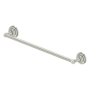 R-Series Single Towel Bar by Deltana - 24"  - Polished Nickel - New York Hardware
