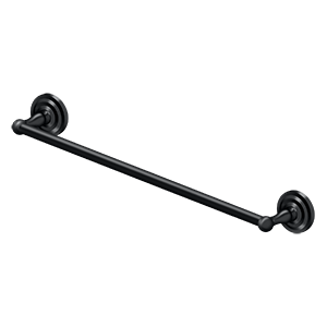 R-Series Single Towel Bar by Deltana - 24"  - Paint Black - New York Hardware