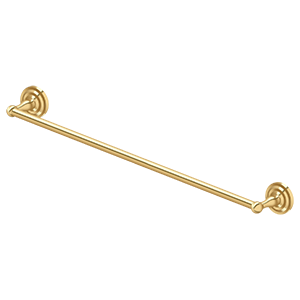 R-Series Single Towel Bar by Deltana - 30" - PVD Polished Brass - New York Hardware